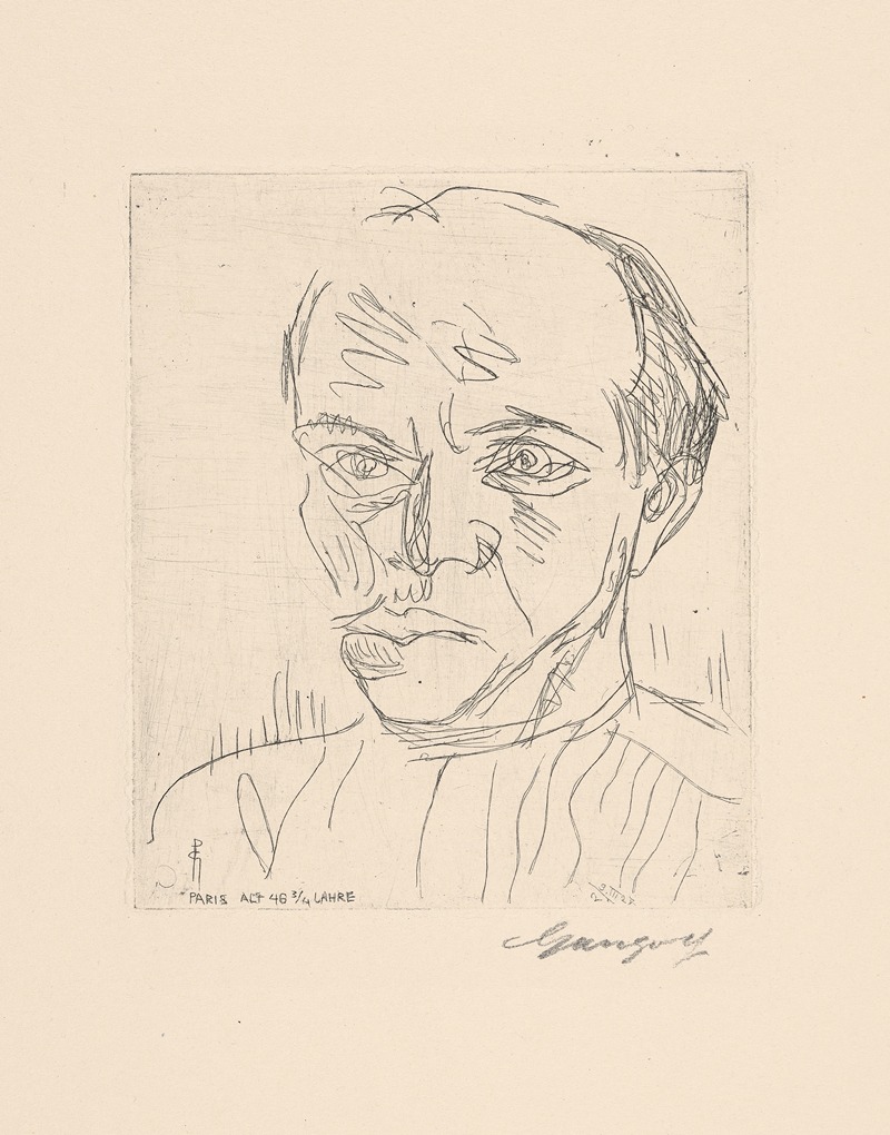 Self-portrait by Поль Ганголф, 1927 — digital art print download