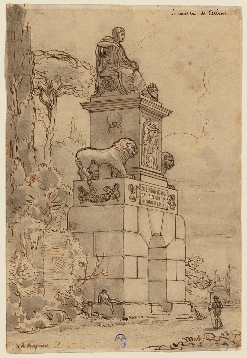 Le tombeau de Cicéron by Pierre-Henri Mayeux — digital art print download