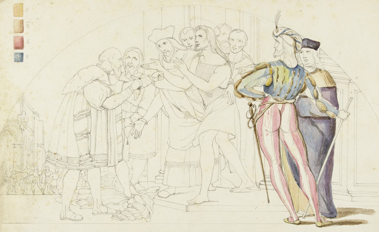 Etude d'après une fresque italienne — René Marjolin