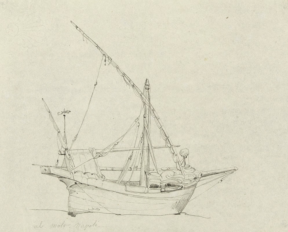 Etude de bateau, Naples. by Рене Маржолин — digital art print download