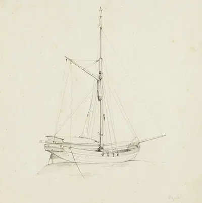 Etude de bateau, Naples by René Marjolin — digital art print download