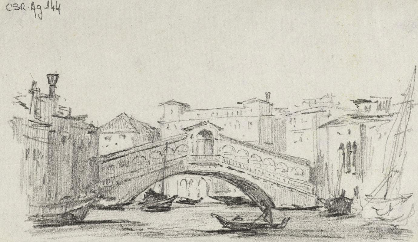 Le pont du Rialto, à Venise — Рене Маржолин