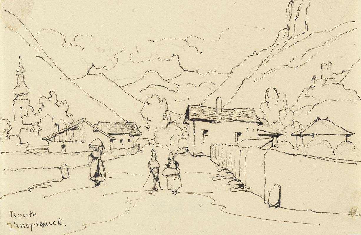 Vue de la route d'Inspruck — René Marjolin