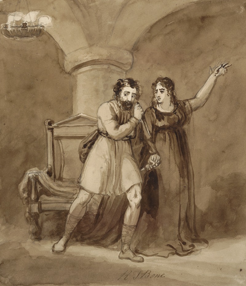 Macbeth and Lady Macbeth, after the murder of Duncan — Robert Trewick Bone