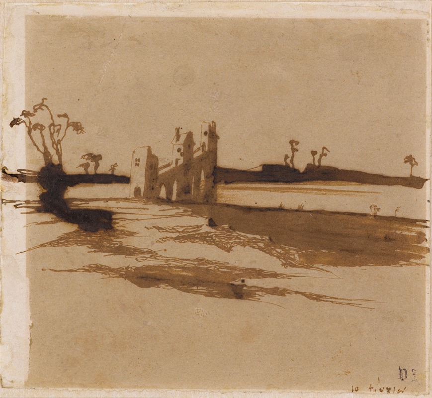 Pont fortifié by Виктор Гюго, 1839 — digital art print download