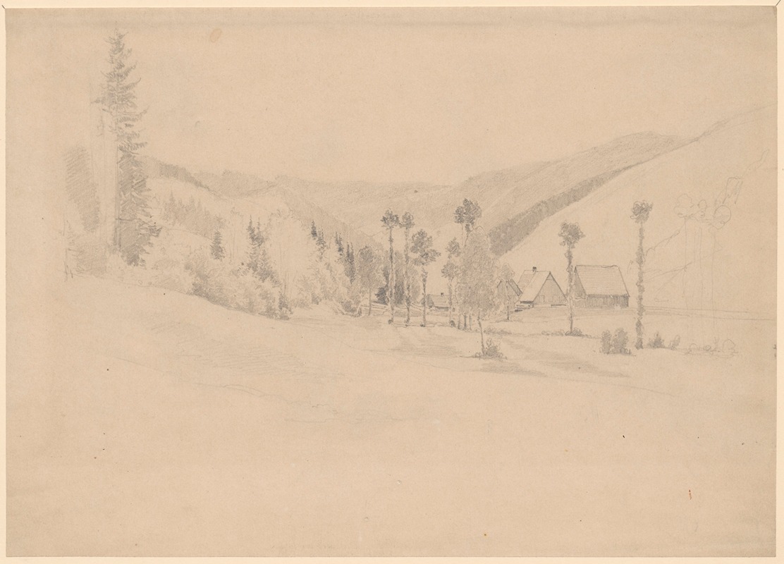 View of Sokołowsko by Адольф Дресслер, 1850-1881 — digital art print download