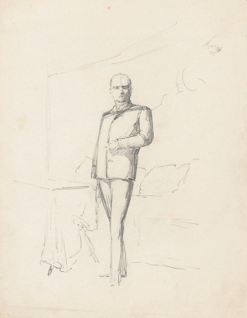 Sketch for Antoni Bohdanowicz’s portrait — Анна Билинская-Богданович