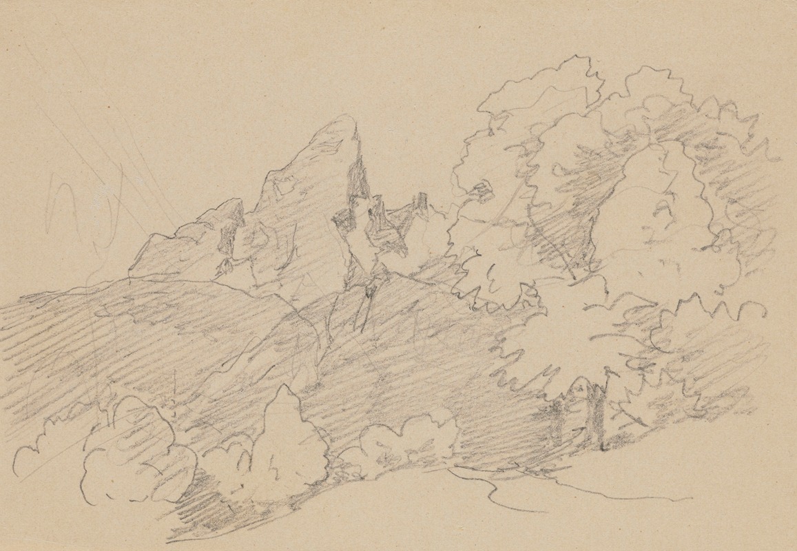 Rocks among Trees by Артур Блашник, 1890 - 1900 — digital art print download