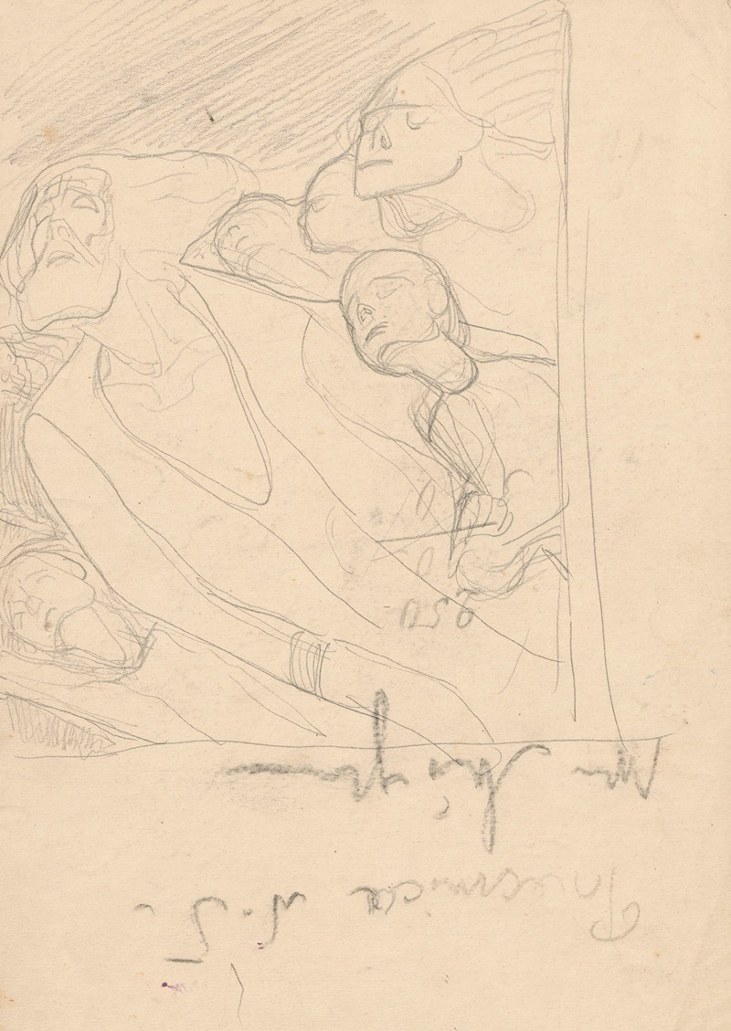 Sketches for the composition “Over the fields”, on both sides by Ян Рембовский — digital art print download