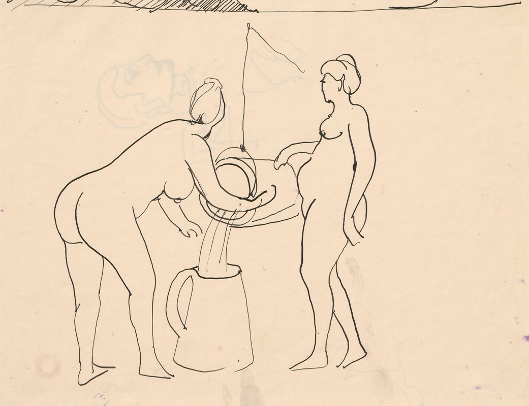 Women at a well — Леон Хвистек