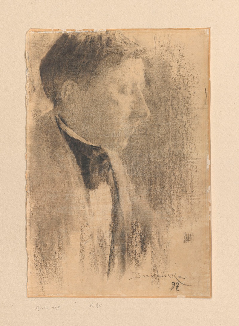 Portrait of the painter Eugeniusz Dąbrowski — Olga Boznanska
