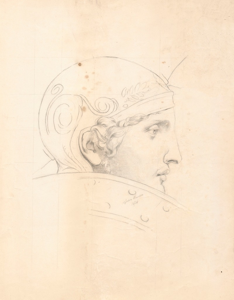 Study of a Greek warrior’s head — Ольга Бознянская