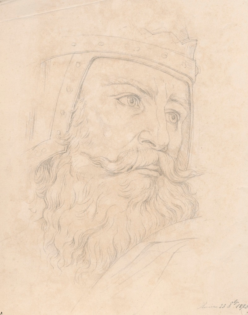 Study of king’s head by Ольга Бознянская, 1875 — digital art print download