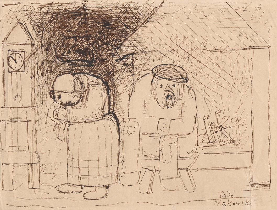Dziad i Baba by Тадеуш Маковский, 1932 — digital art print download