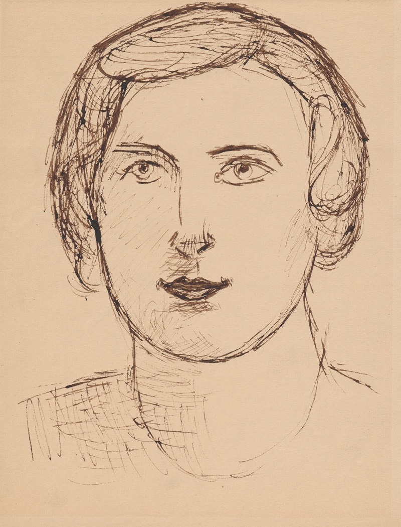 Głowa kobiety by Тадеуш Маковский, 1932 — digital art print download