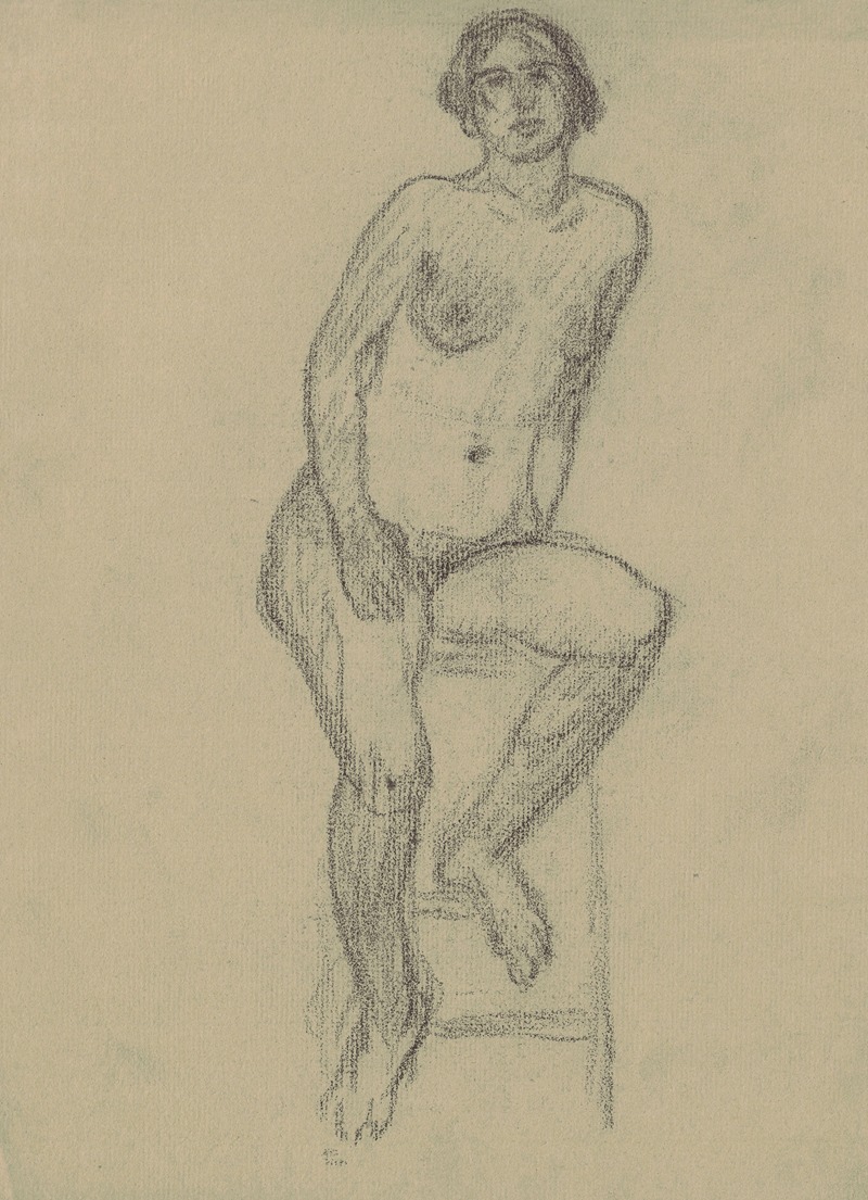 Karta ze szkicownika 18 — Tadeusz Makowski