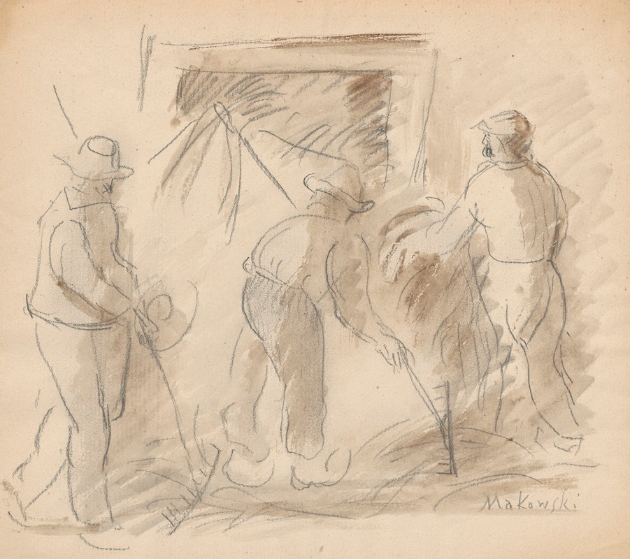 Ładowanie zboża do stodoły by Тадеуш Маковский, 1924 — digital art print download