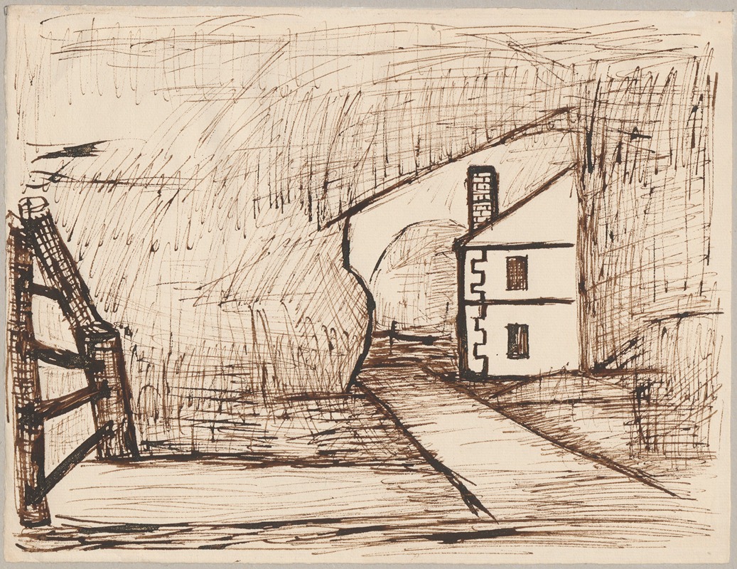 Pejzaż z domkiem by Тадеуш Маковский, 1932 — digital art print download