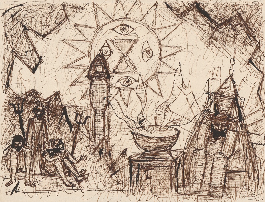 W piekle by Тадеуш Маковский, 1931 — digital art print download