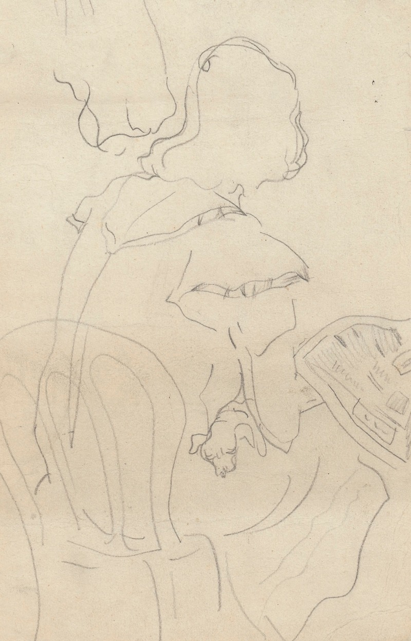 Sister Waleria with a dog — Зигмунт Валишевский