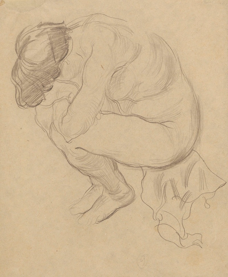 Study of a female nude — Zygmunt Waliszewski