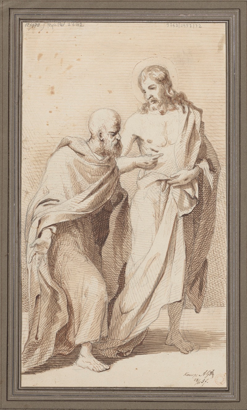 Doubting Thomas by Адриан Глебоцкий, 1857 — digital art print download