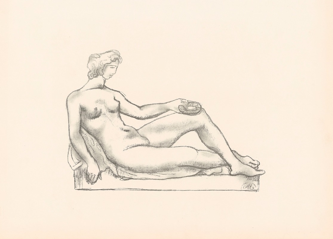 Etude pour le monument de Cézanne by Аристида Маййоль, 1914 — digital art print download
