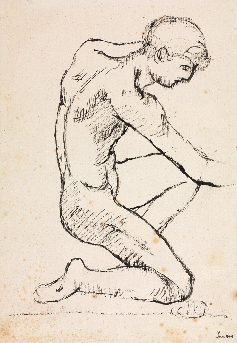 Study of a Male Nude — Aristide Maillol