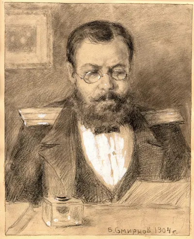Military Official. by Борис Васильевич Смирнов, 1904 — digital art print download