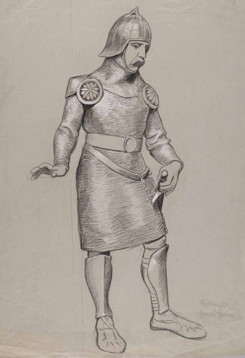 Armoured Knight with a Sword at His Side by Ханс Тома, 1896 — digital art print download