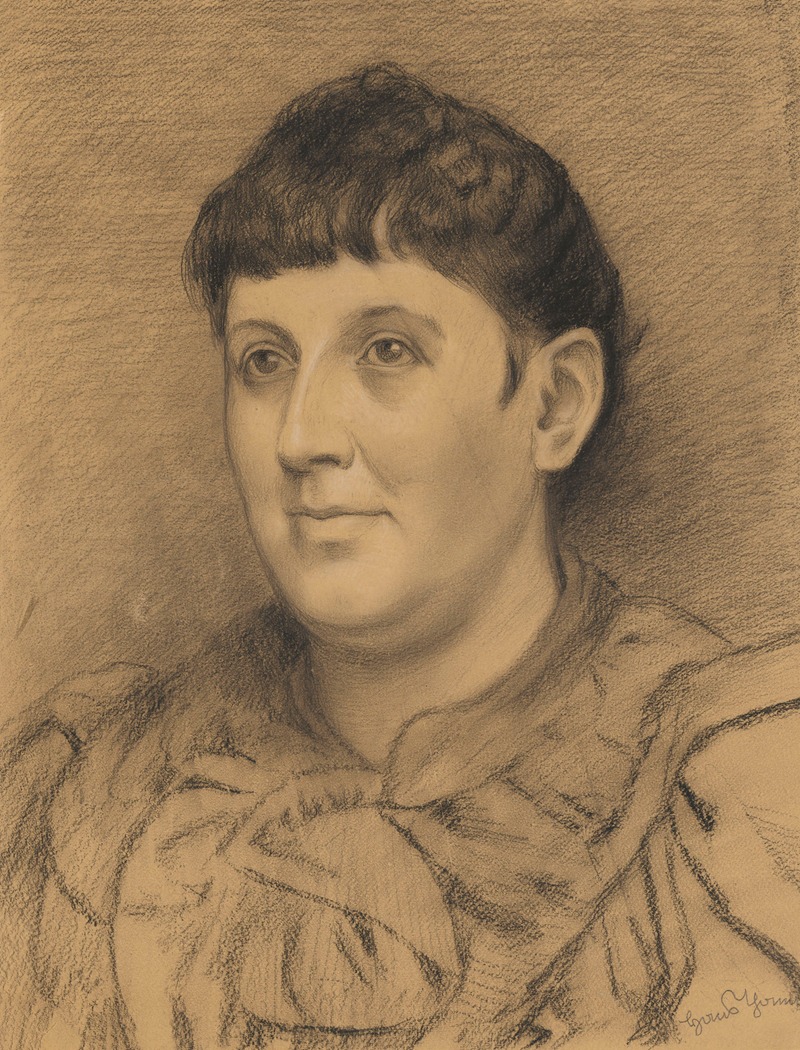 Bust of a woman — Hans Thoma