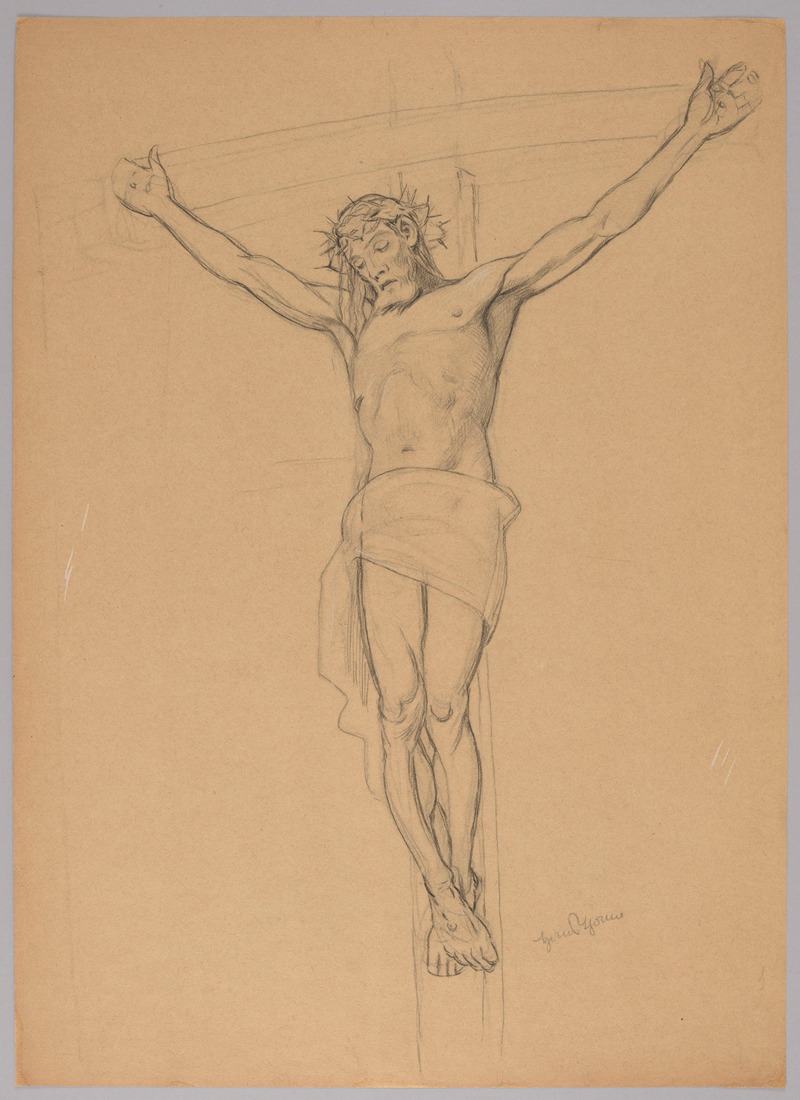 Christ Crucified by Ханс Тома, 1910 — digital art print download