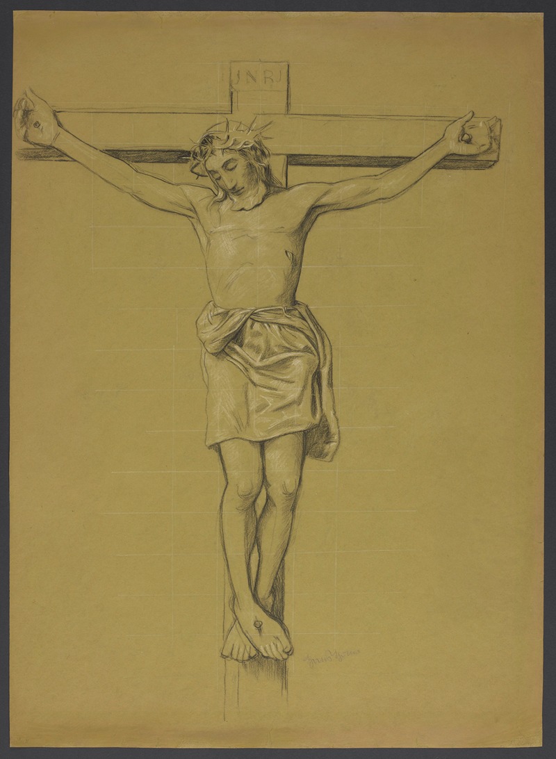 Christ on the Cross by Ханс Тома, 1907 — digital art print download