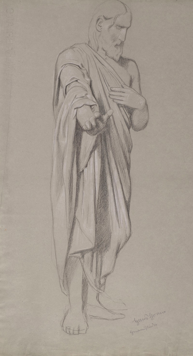 Christ with His Right Hand Outstretched by Ханс Тома, 1902 — digital art print download