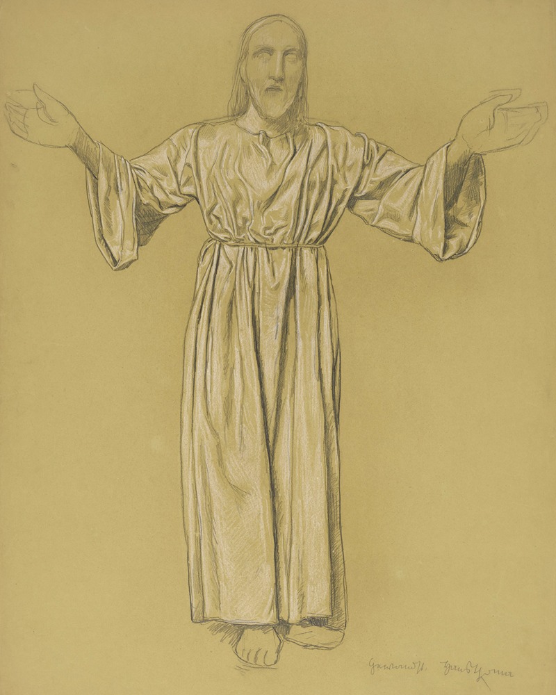 Christ with Open Arms by Ханс Тома, 1908 — digital art print download