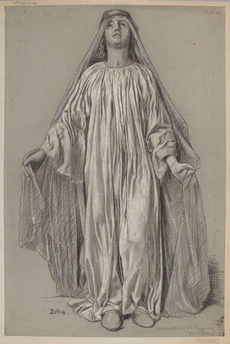Costume Design for Erda by Hans Thoma, 1895 - 1897 — digital art print download