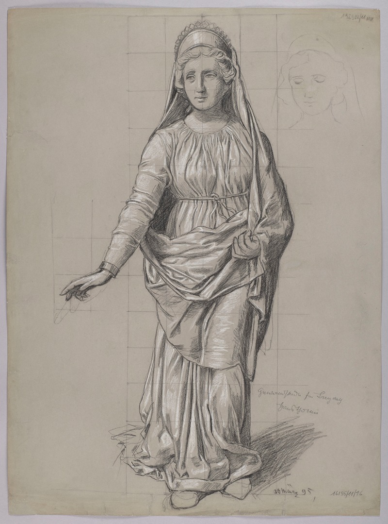 Costume Design for Frigg by Ханс Тома, 1895 — digital art print download
