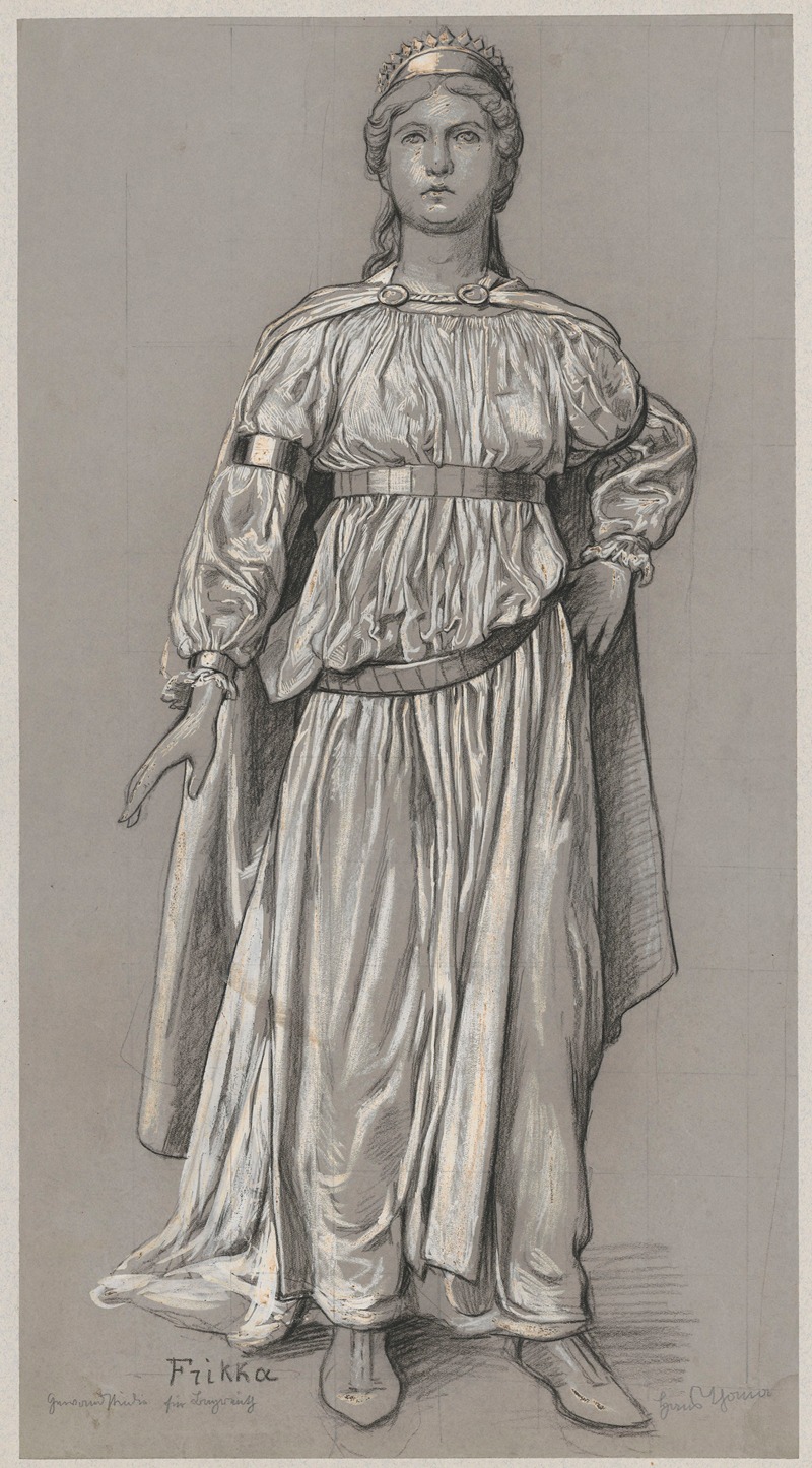 Design for Friga’s costume by Ханс Тома, 1896 — digital art print download