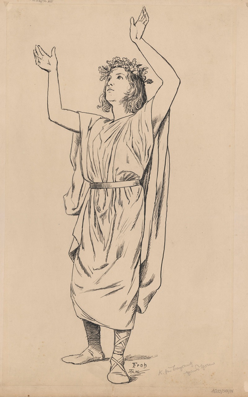 Design for Froh’s costume by Ханс Тома, 1896 — digital art print download