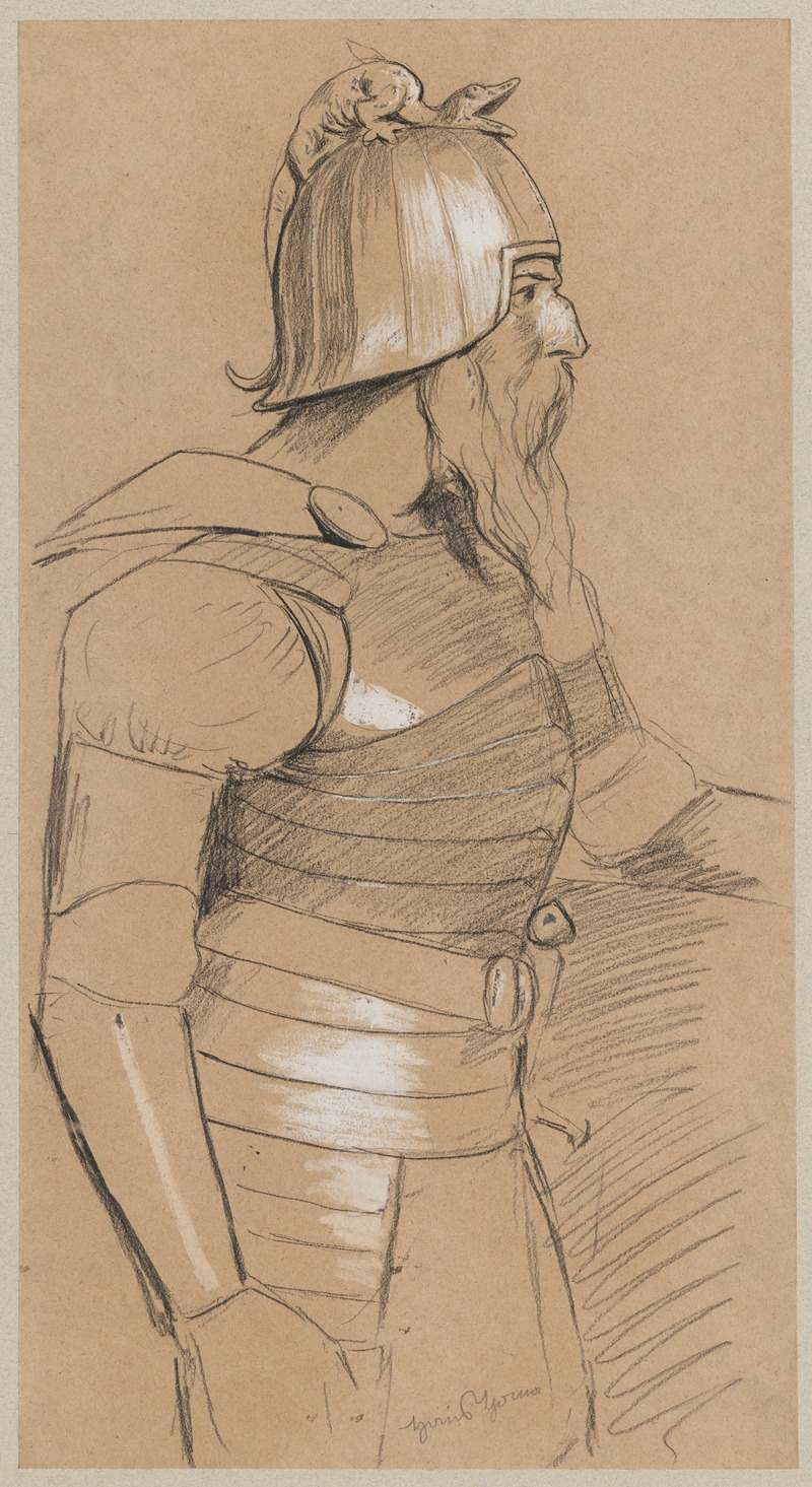Design for Hagen’s costume by Ханс Тома, 1896 — digital art print download