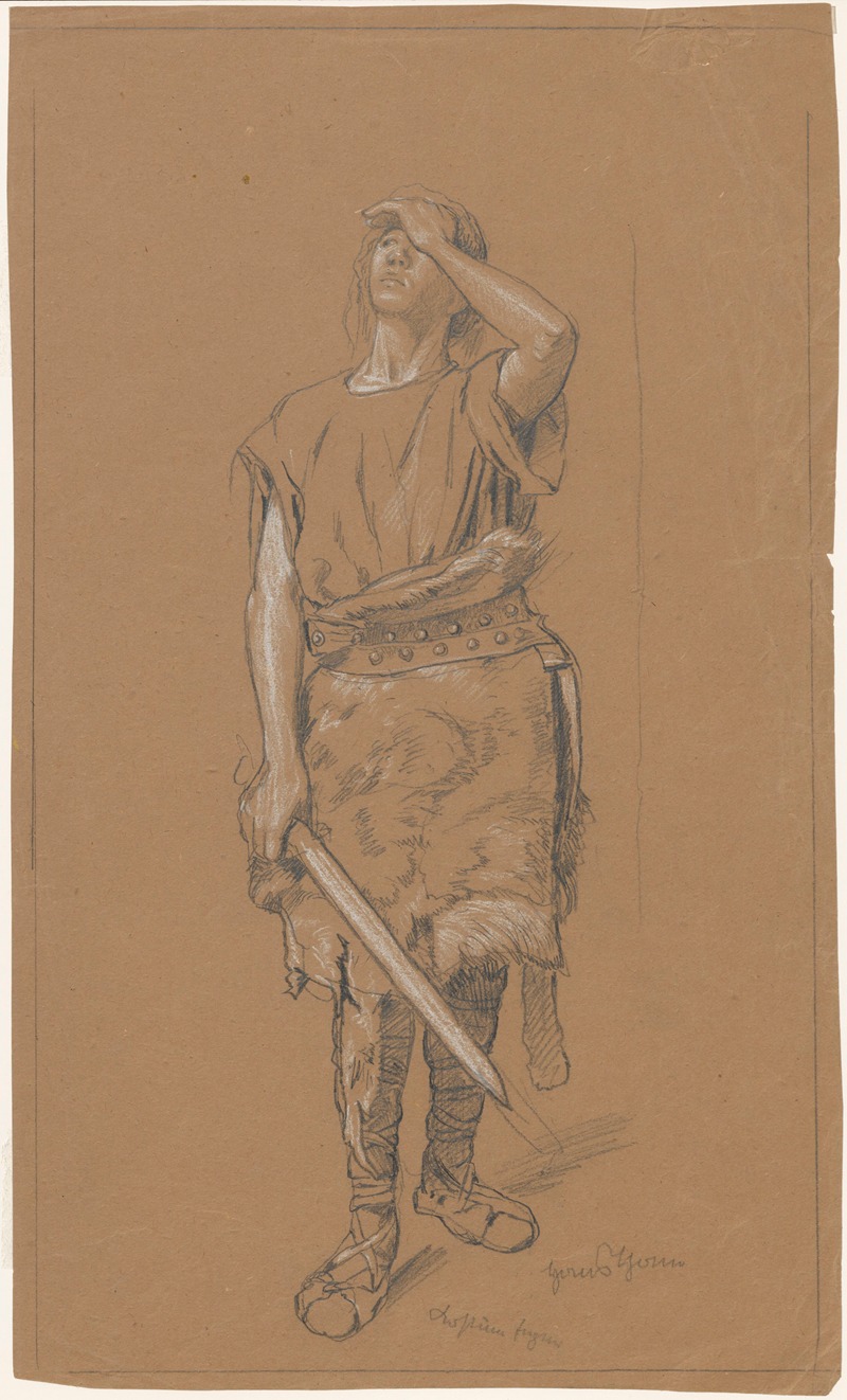 Design for Siegfired’s costume by Ханс Тома, 1896 — digital art print download