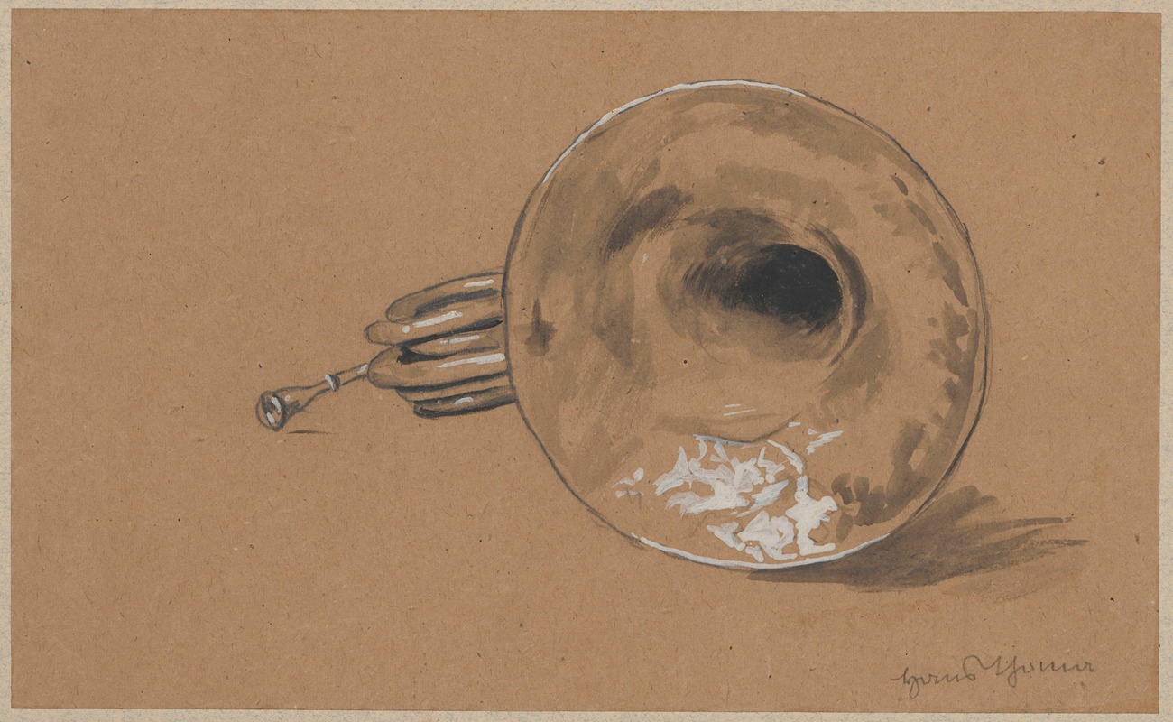 French horn by Ханс Тома, 1885 — digital art print download