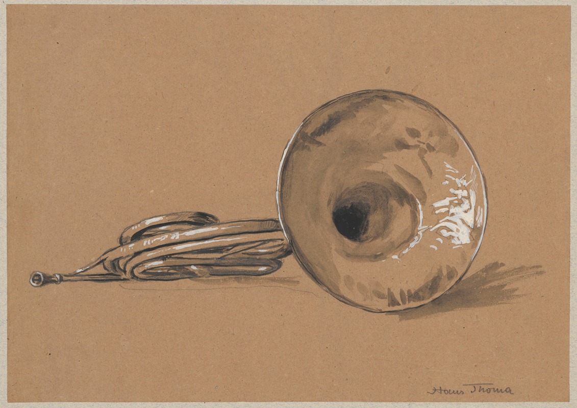 French horn by Ханс Тома, 1885 — digital art print download