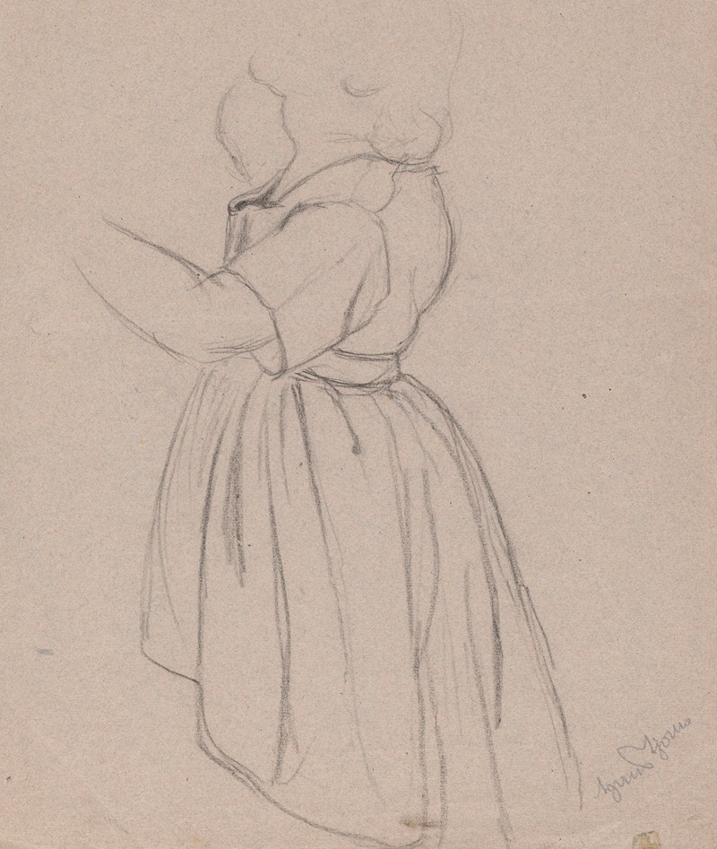 Girl's Dress — Hans Thoma