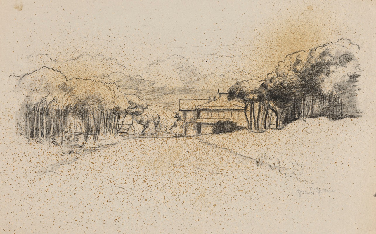 Landscape with a House Among Trees by Ханс Тома, 1860 - 1924 — digital art print download
