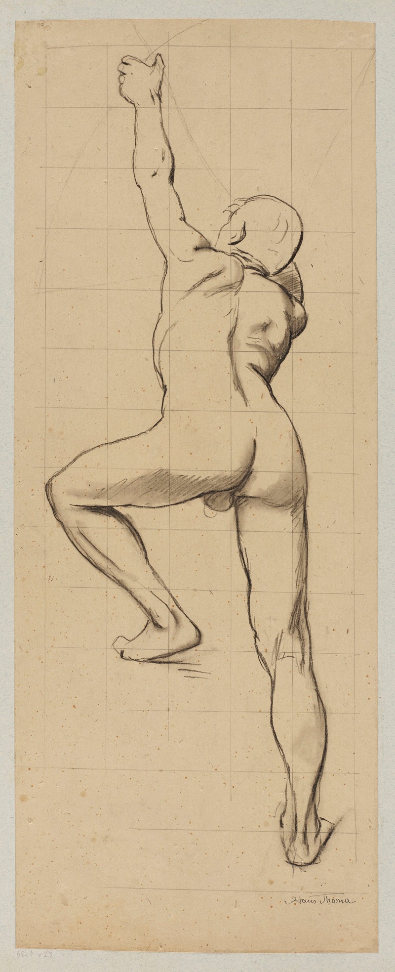 Male Nude Shooting a Bow by Ханс Тома, 1880 - 1890 — digital art print download
