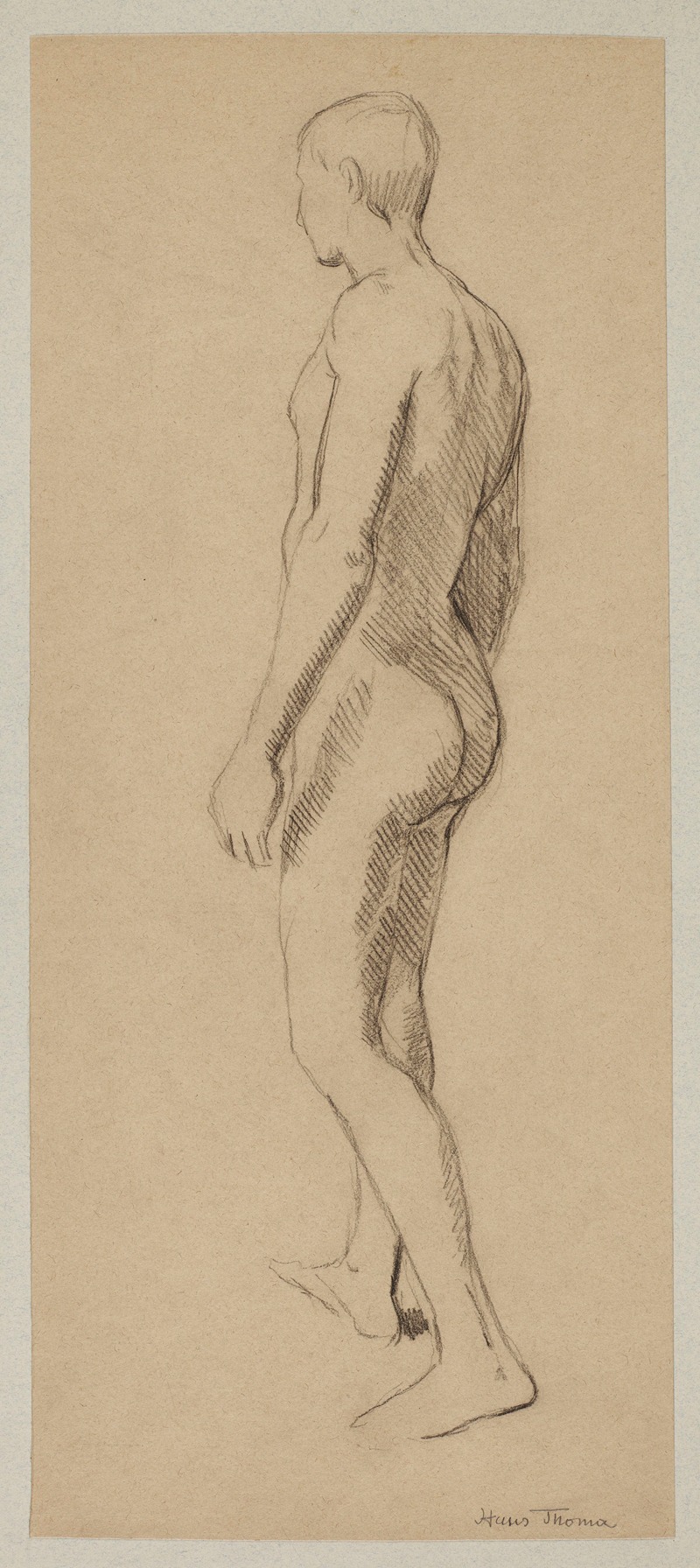 Male nude by Ханс Тома, 1880 - 1910 — digital art print download