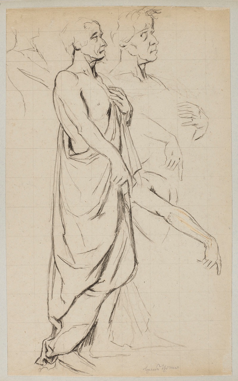 Man Wearing a Toga by Ханс Тома, 1900 — digital art print download