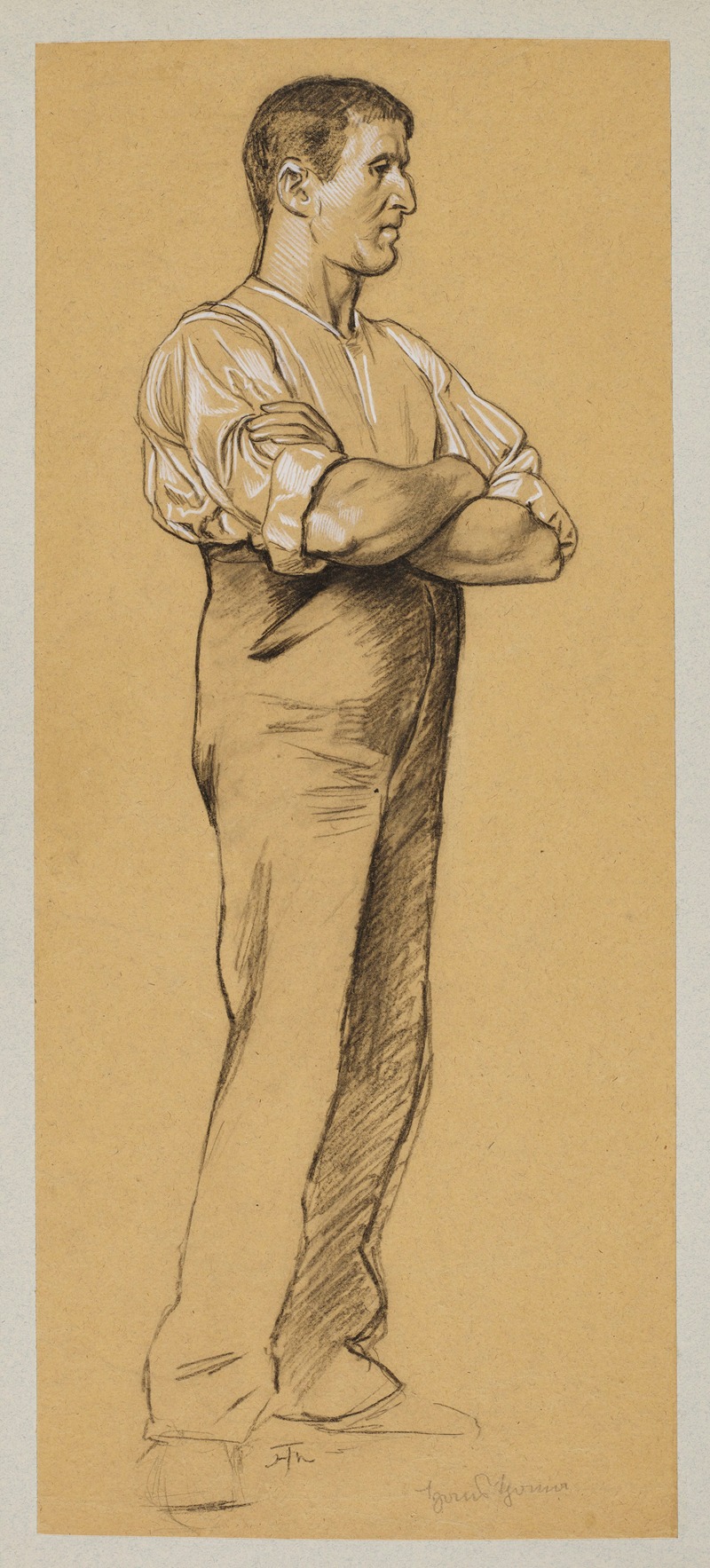 Man with Folded Arms by Ханс Тома, 1904 — digital art print download