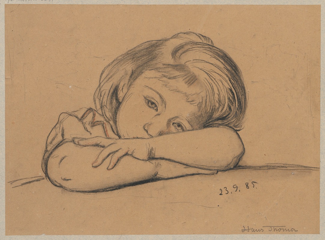 Portrait of Ella by Ханс Тома, 1885 — digital art print download